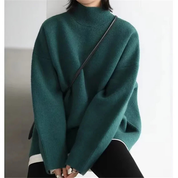 Oversized-Rollkragenpullover für Damen für kühle Tage 0