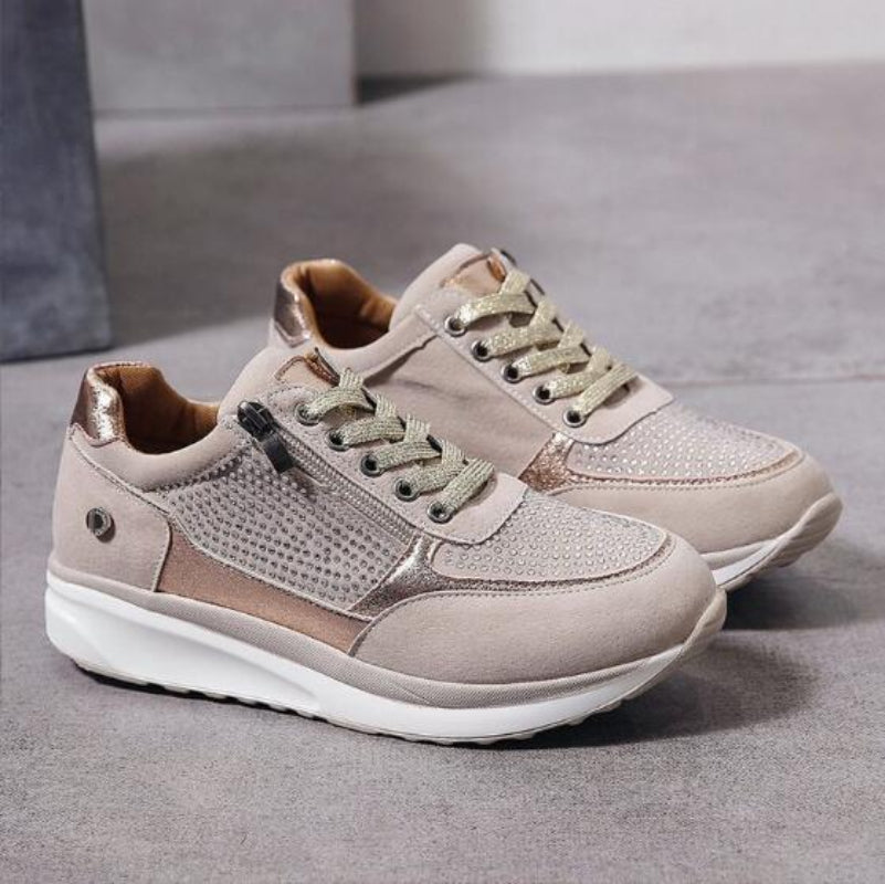 Plateau-Sneaker für Damen mit seitlichem Reißverschluss 2
