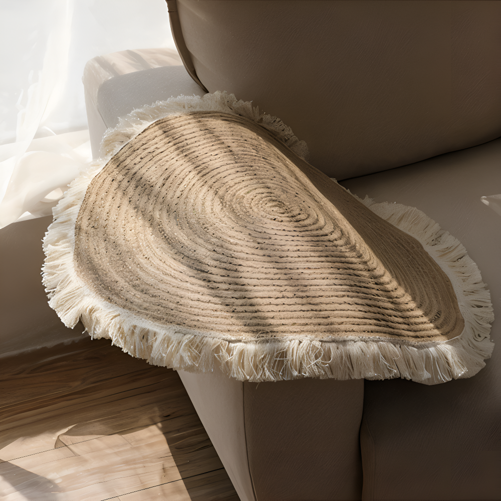 Runder Teppich – Geflochtenes Design für Wohnzimmer und Lounge 3