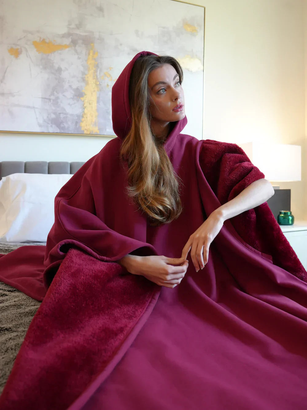 Übergroße Kapuzendecke – Bequeme und Atmungsaktive Loungewear 4