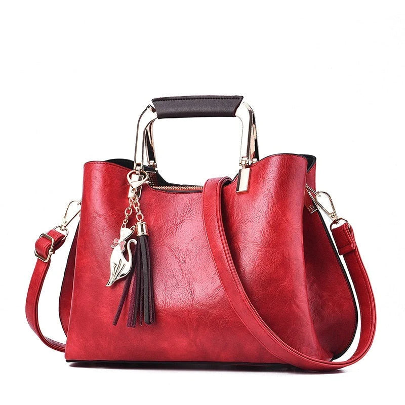 Umhängetasche Damen Mit Quastenakzenten Für Den Alltag 1