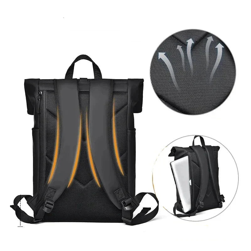 Unisex Rolltop-Reiserucksack mit Laptopfach 4
