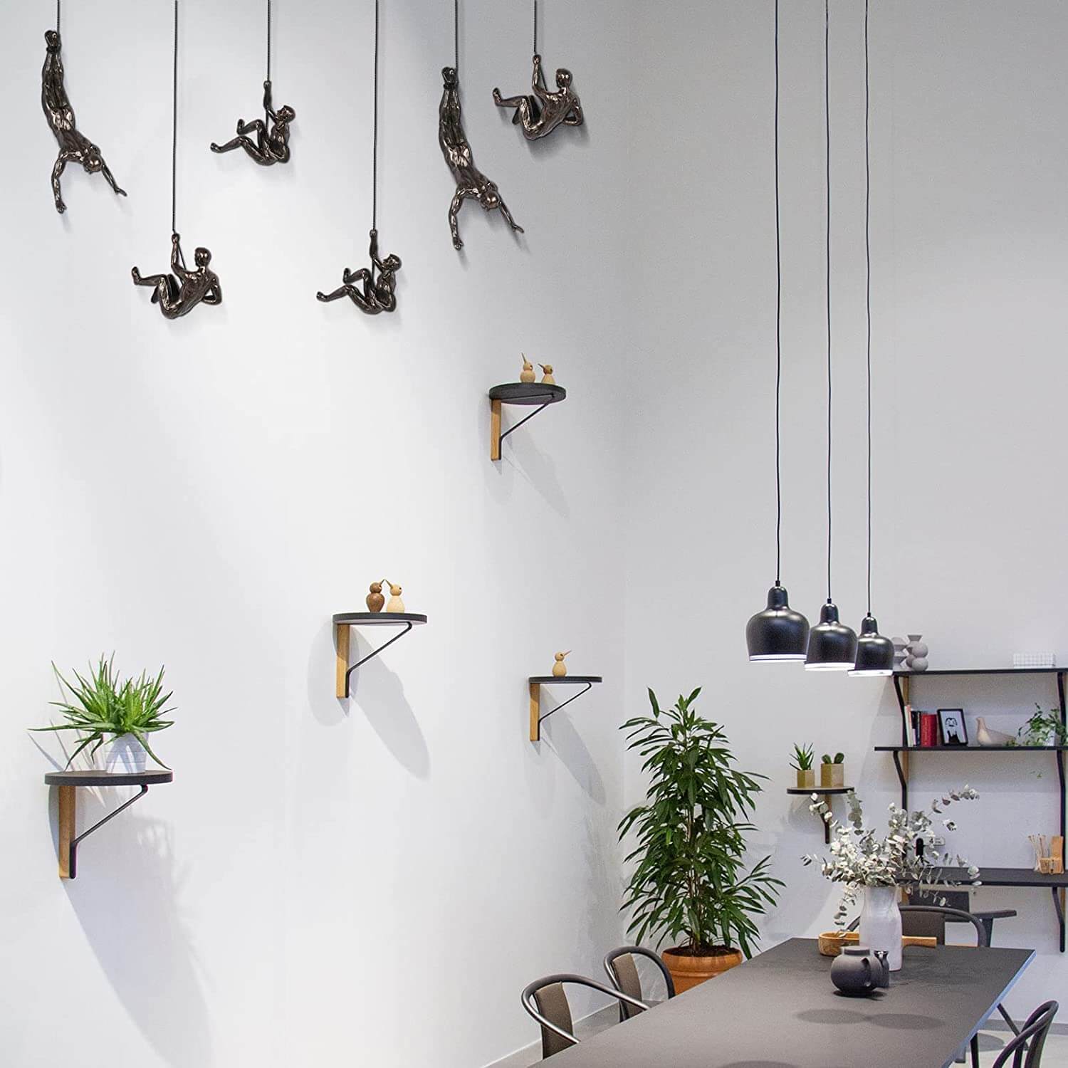 Wanddeko – Wandskulptur mit Kletterfiguren für Innenräume 5