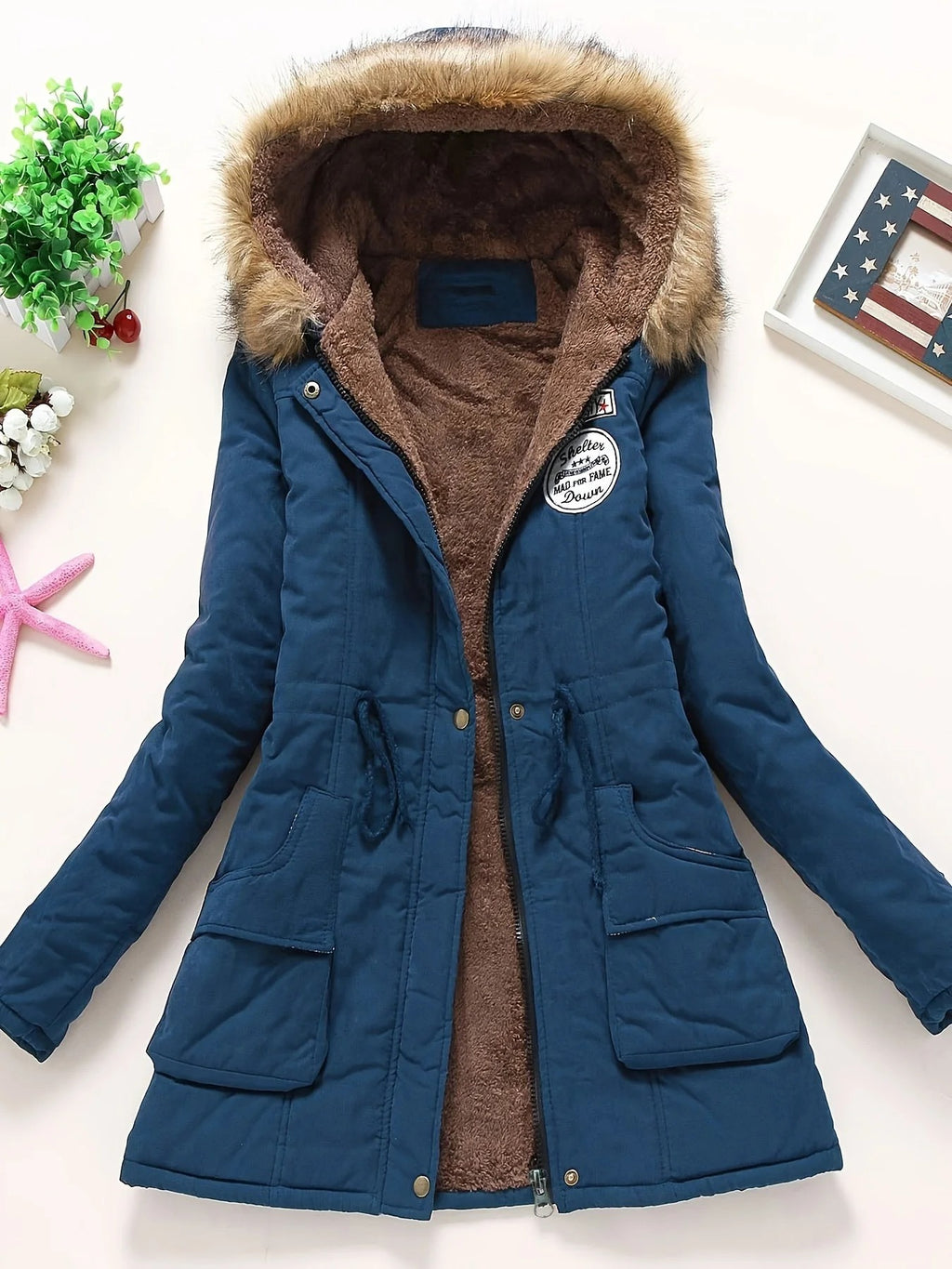 Damen-Parka mit Kapuze