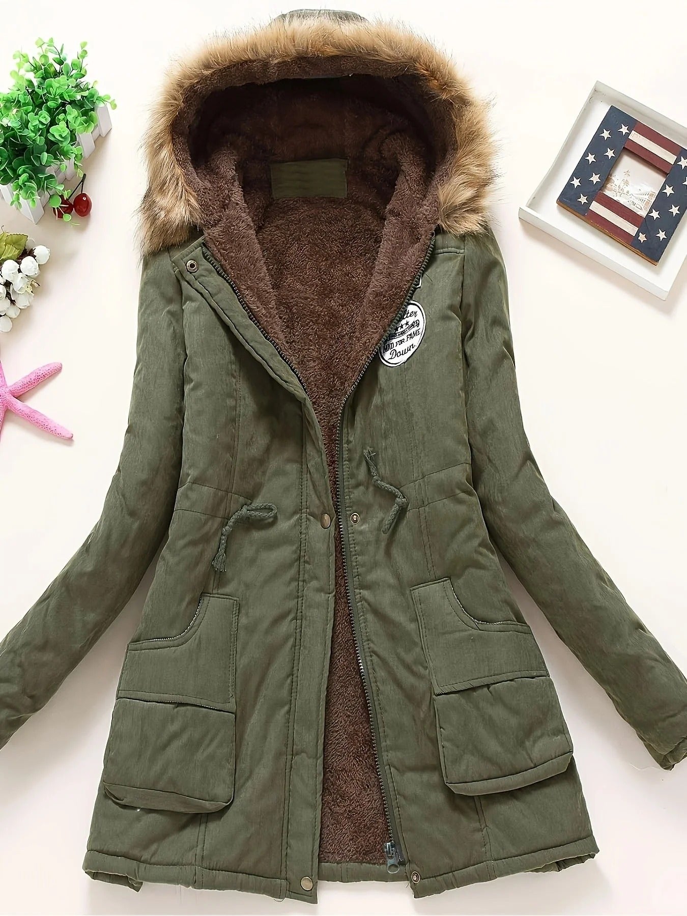 Damen-Parka mit Kapuze