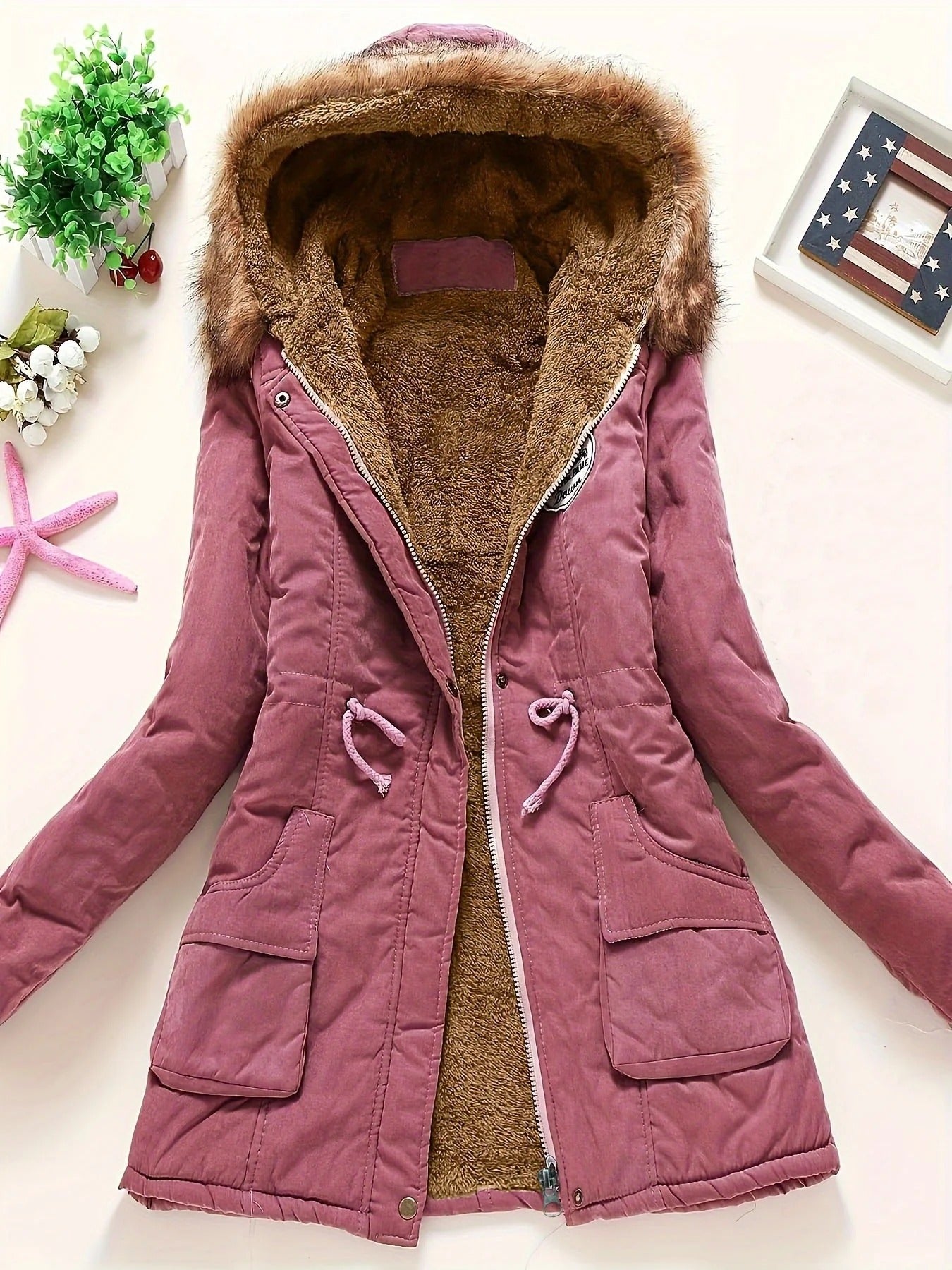 Damen-Parka mit Kapuze