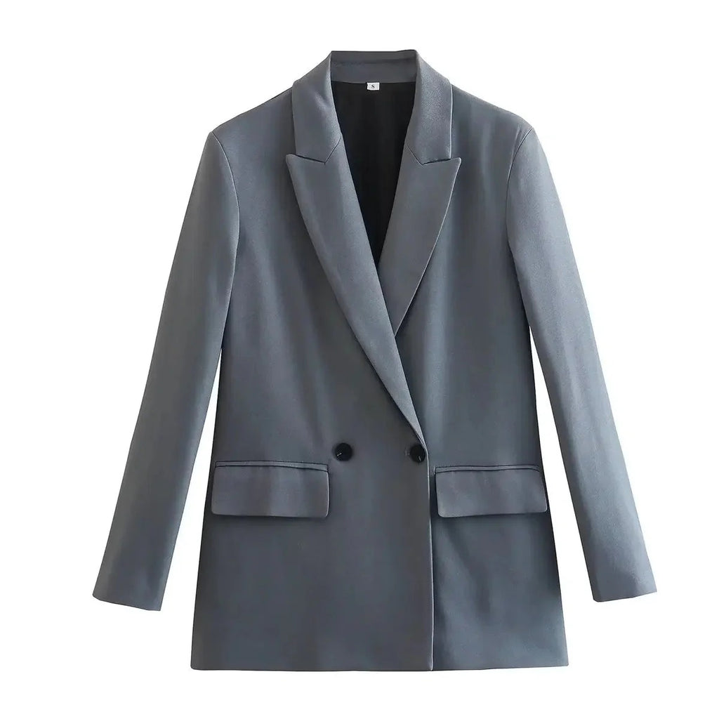 Locker geschnittener Blazer mit Knöpfen für Damen