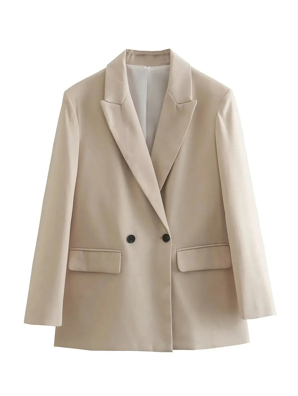 Locker geschnittener Blazer mit Knöpfen für Damen