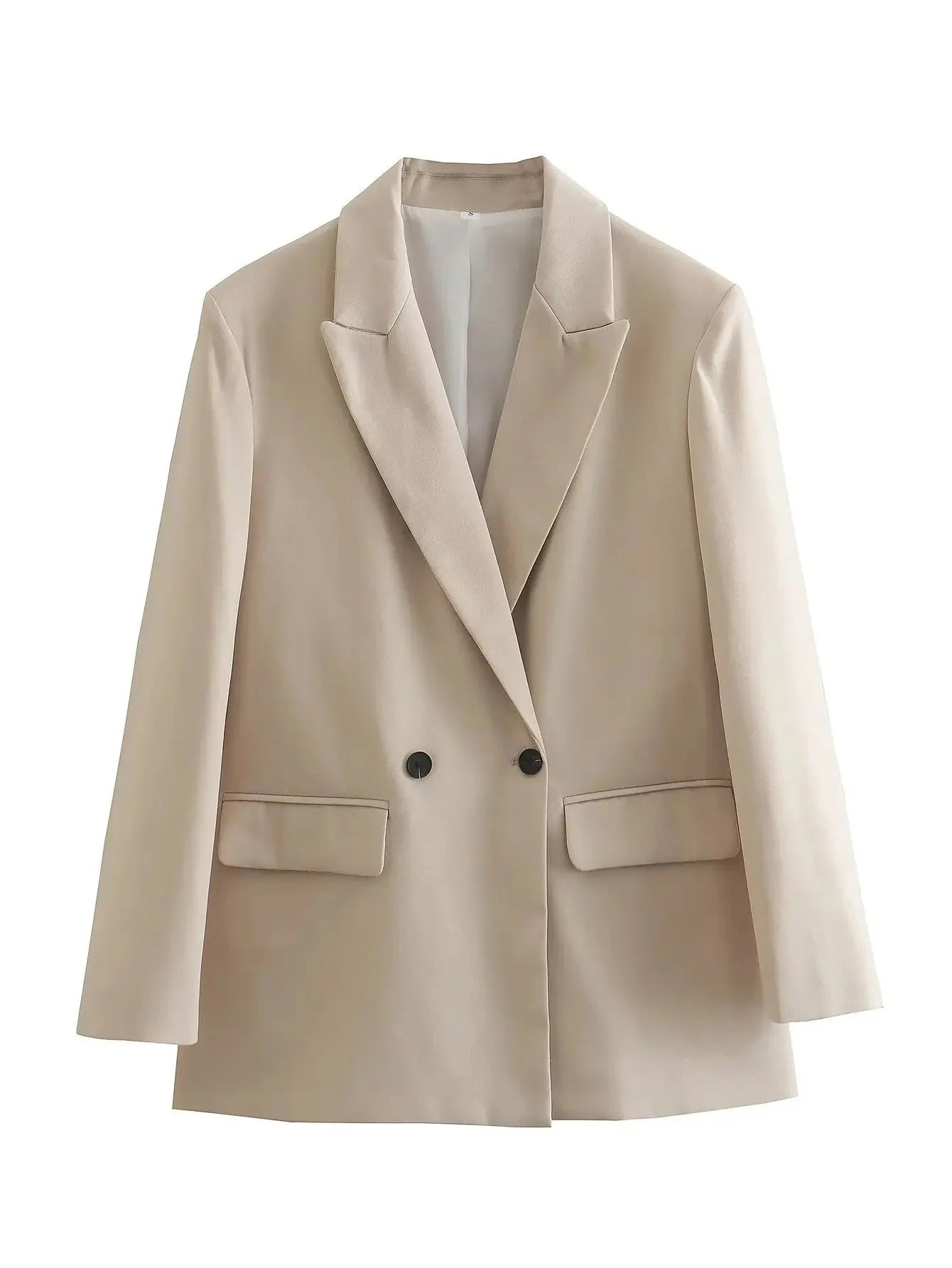 Locker geschnittener Blazer mit Knöpfen für Damen