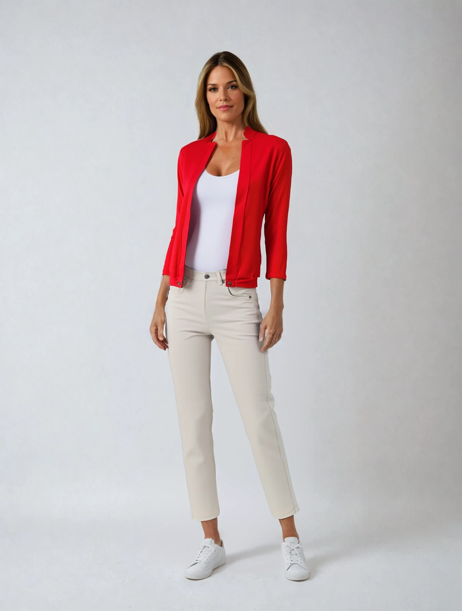 Klassisch geschnittener Blazer mit Reverskragen für Damen