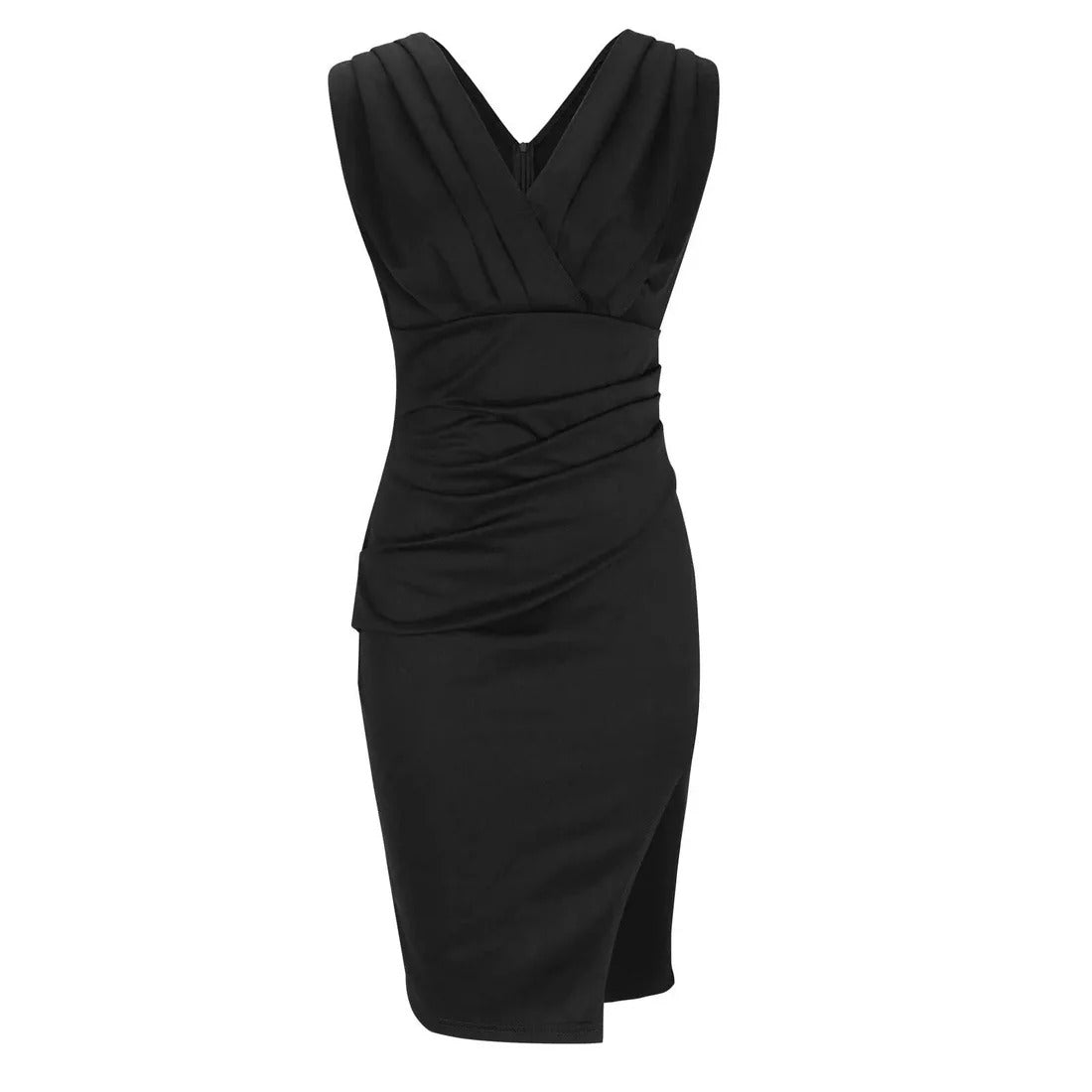 Ärmelloses Kurzes Kleid mit Faltenrock für Damen